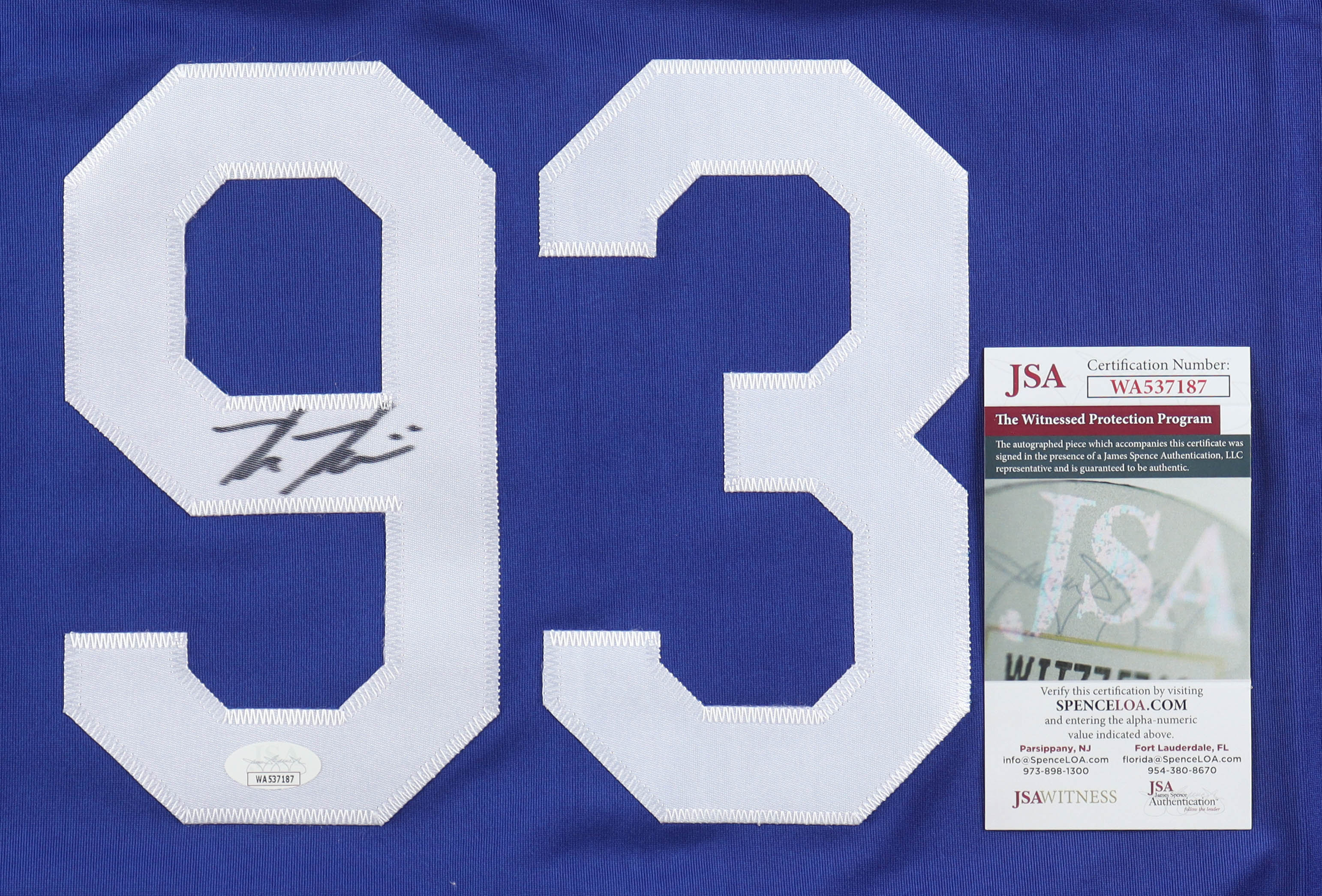 Kevin Kiermaier Signed Jersey (JSA) at PristineAuction.com Kevin Kiermaier Signed Jersey (JSA) at PristineAuction.com