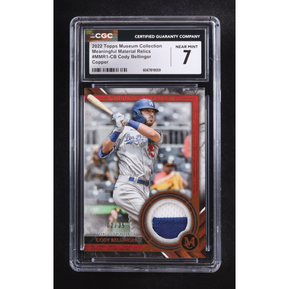 Cody Bellinger 2022 Topps Museum Collection Meaningful Material Relics Copper #MMR1-CB #02/35 (CGC 7) at PristineAuction.com