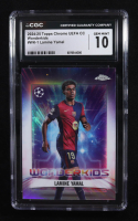 Lamine Yamal 2024-25 Topps Chrome UEFA Club Competitions Wonderkids #WK1 (CGC 10) at PristineAuction.com