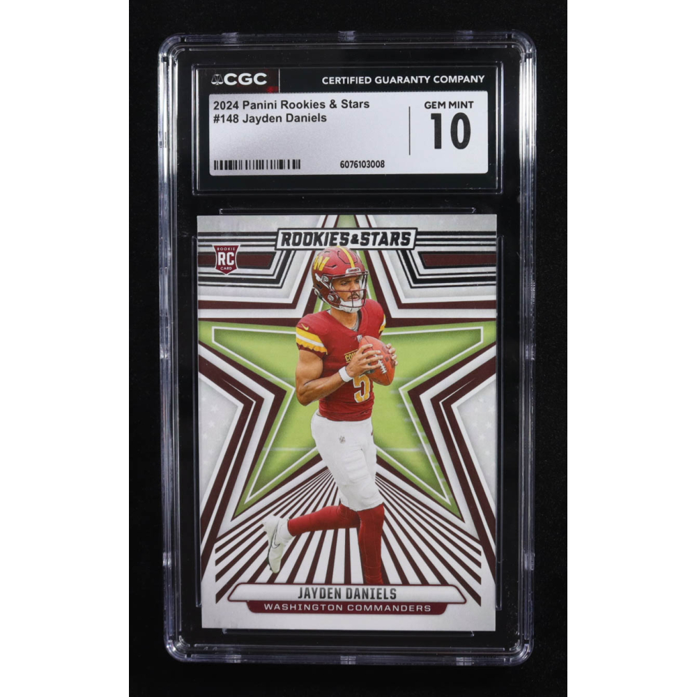 Jayden Daniels 2024 Rookies and Stars #148 RC (CGC 10) at PristineAuction.com