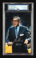 John Wooden Signed Indiana State Sycamores 3.5x6 Photo (PSA) at PristineAuction.com
