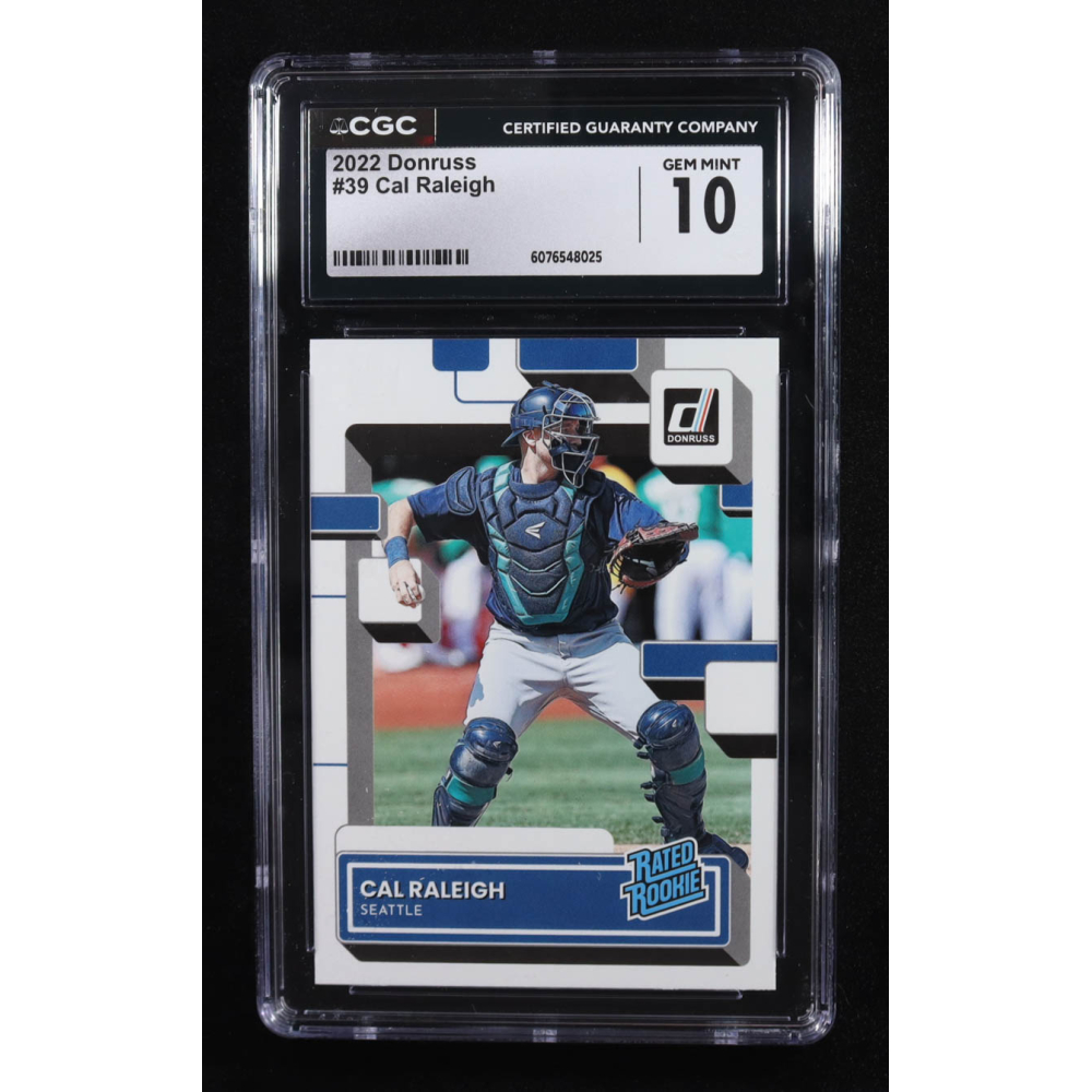 Cal Raleigh 2022 Donruss #39 RR RC (CGC 10) at PristineAuction.com Cal Raleigh 2022 Donruss #39 RR RC (CGC 10) at PristineAuction.com