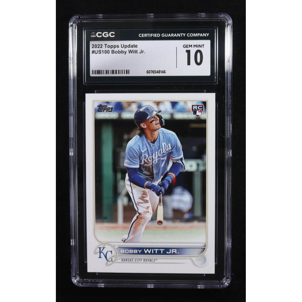 Bobby Witt Jr. 2022 Topps Update #US100 RC (CGC 10) at PristineAuction.com