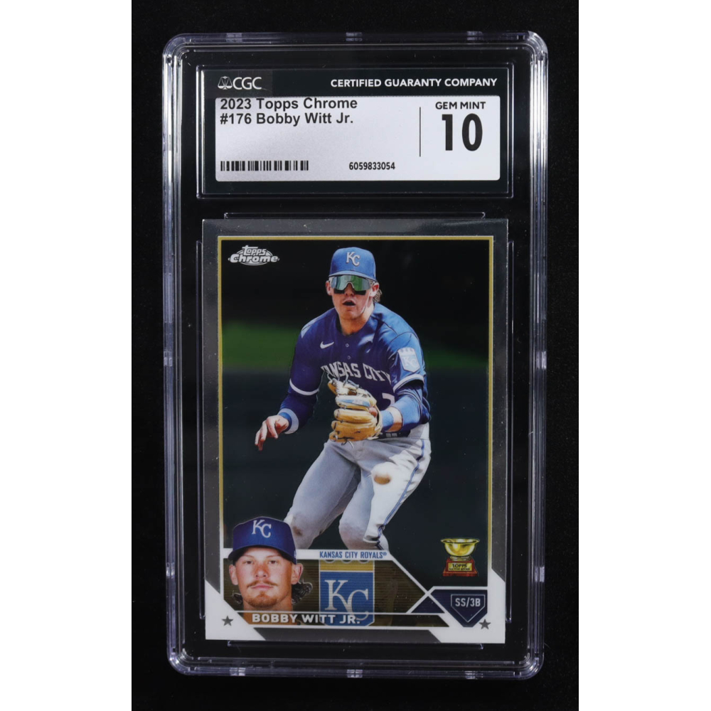 Bobby Witt Jr. 2023 Topps Chrome #176 (CGC 10) at PristineAuction.com