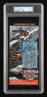 Dale Earnhardt Sr. Signed Daytona 500 Commemorative Ticket (PSA) at PristineAuction.com