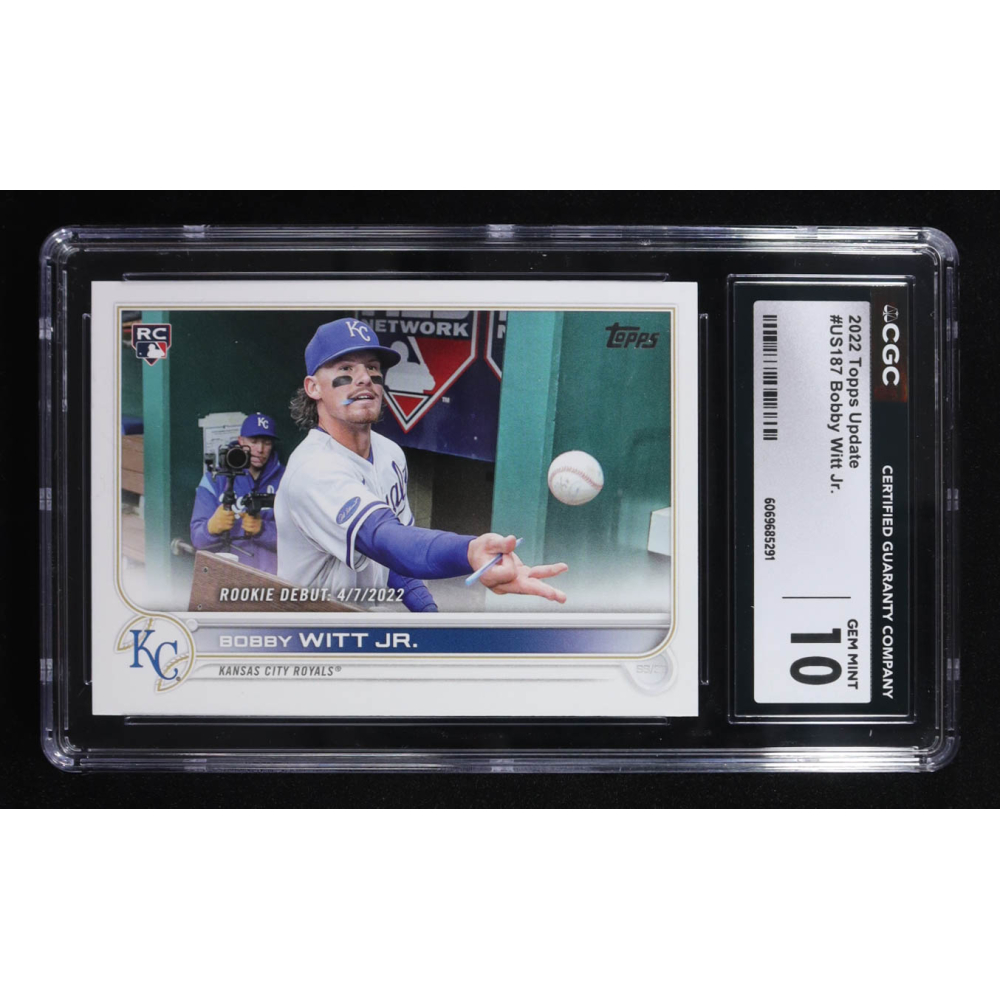 Bobby Witt Jr. 2022 Topps Update #US187 RC (CGC 10) at PristineAuction.com