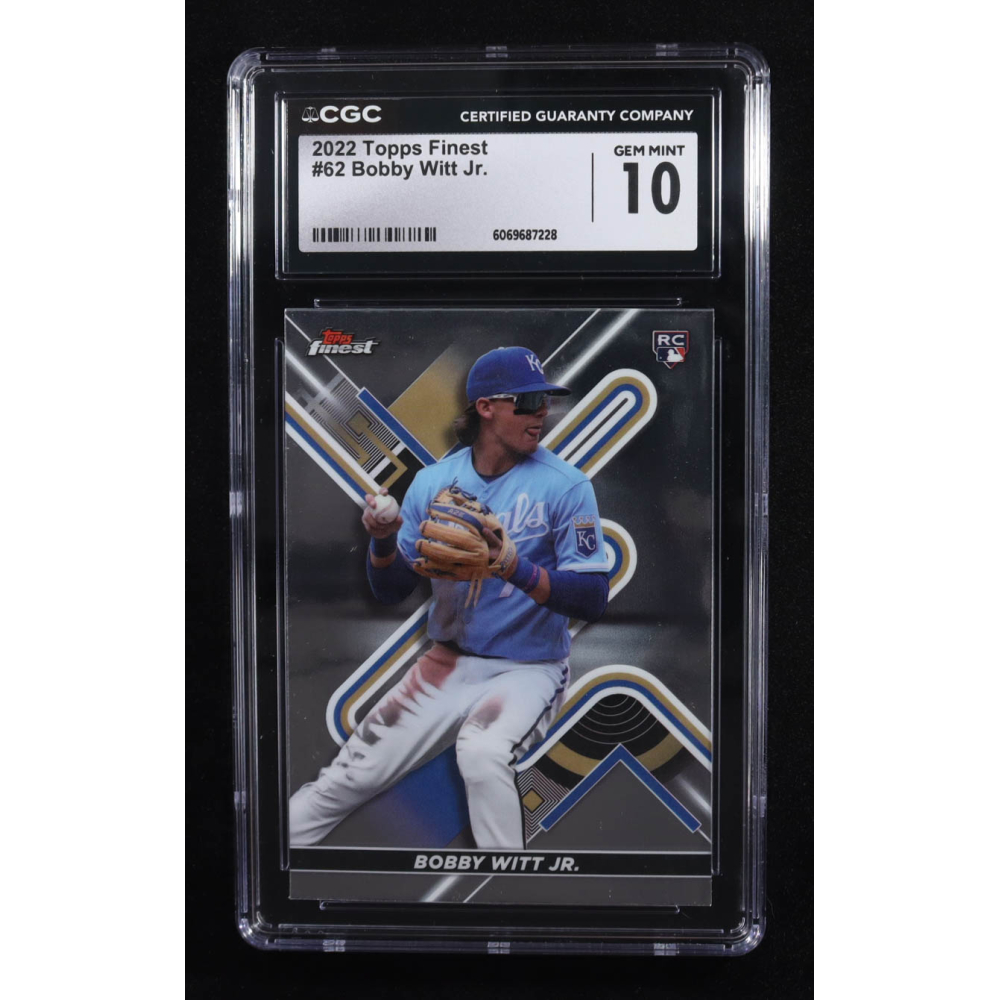 Bobby Witt Jr. 2022 Finest #62 RC (CGC 10) at PristineAuction.com Bobby Witt Jr. 2022 Finest #62 RC (CGC 10) at PristineAuction.com