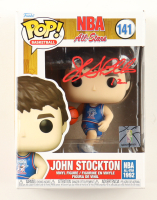 John Stockton Signed "NBA All-Stars" #141 Funko Pop! Vinyl Figure (Beckett) at PristineAuction.com