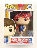 John Stockton Signed "NBA All-Stars" #141 Funko Pop! Vinyl Figure (Beckett) at PristineAuction.com