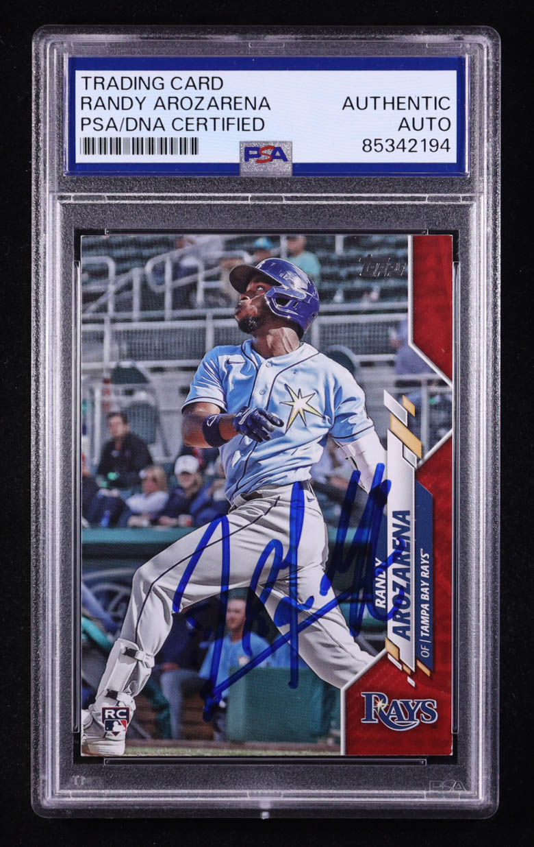 Randy Arozarena Signed 2020 Topps Update Red #U208 (PSA | Auto Grade PSA Authentic) at PristineAuction.com Randy Arozarena Signed 2020 Topps Update Red #U208 (PSA | Auto Grade PSA Authentic) at PristineAuction.com
