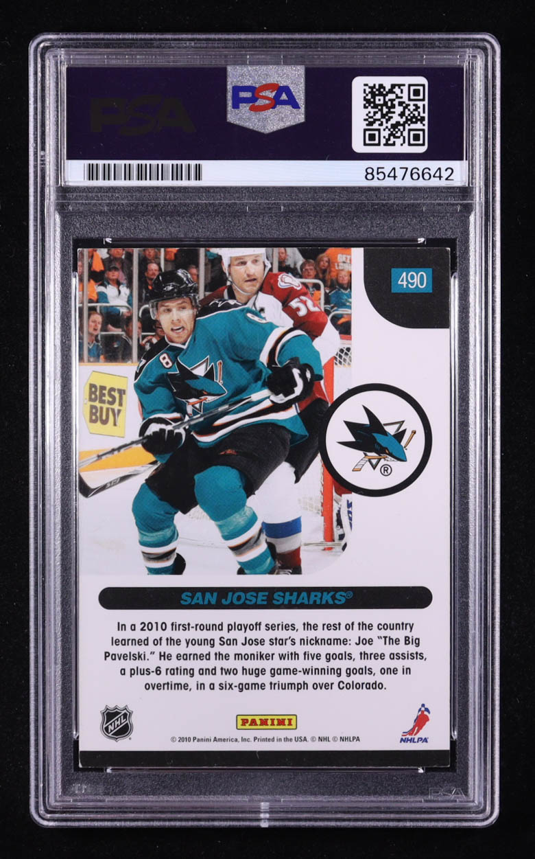 Joe Pavelski Signed 2010-11 Score #490 (PSA | Auto Grade PSA Authentic) at PristineAuction.com Joe Pavelski Signed 2010-11 Score #490 (PSA | Auto Grade PSA Authentic) at PristineAuction.com