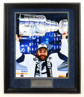 Victor Hedman Signed Lightning Custom Framed Photo Display (New England Picture) at PristineAuction.com