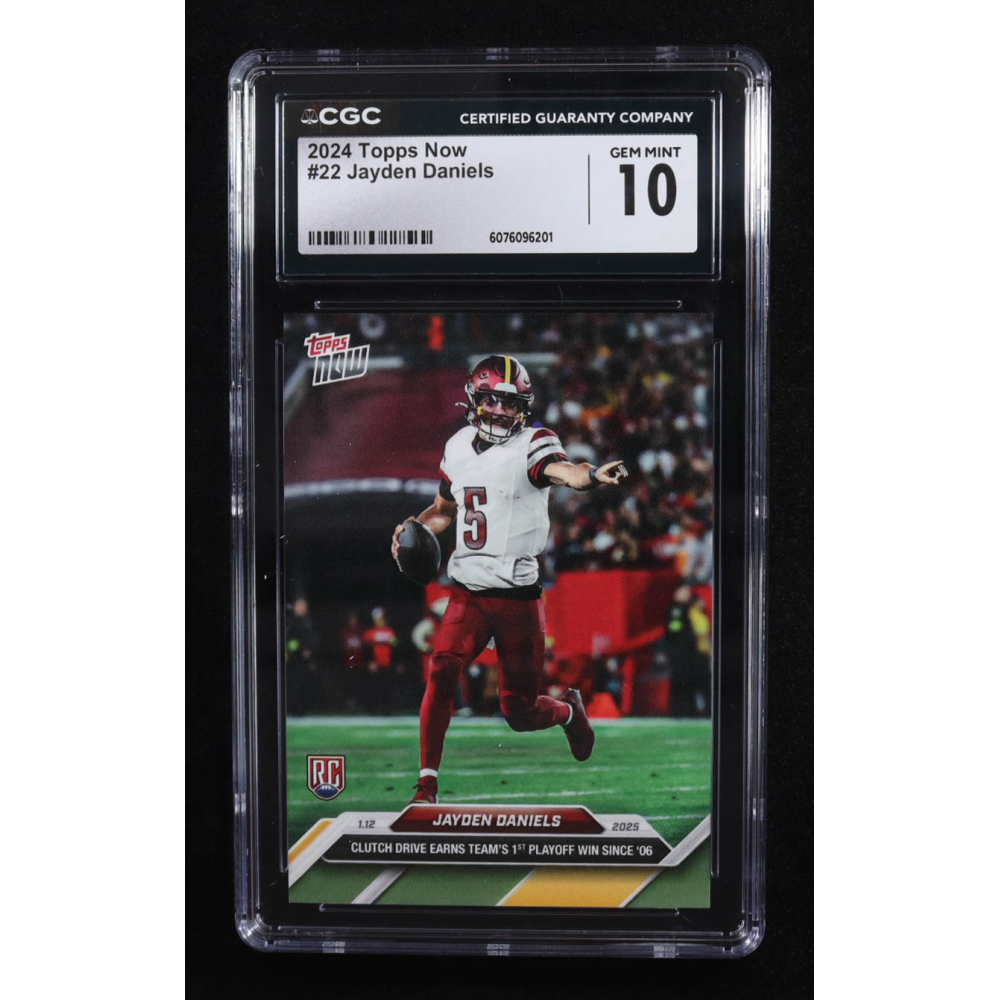 Jayden Daniels 2024 Topps Now #22 RC (CGC 10) at PristineAuction.com