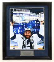Victor Hedman Signed Lightning Custom Framed Photo Display (New England Picture) at PristineAuction.com