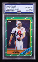 Steve Young Signed 1986 Topps #374 RC (PSA | Auto Grade PSA Authentic) at PristineAuction.com