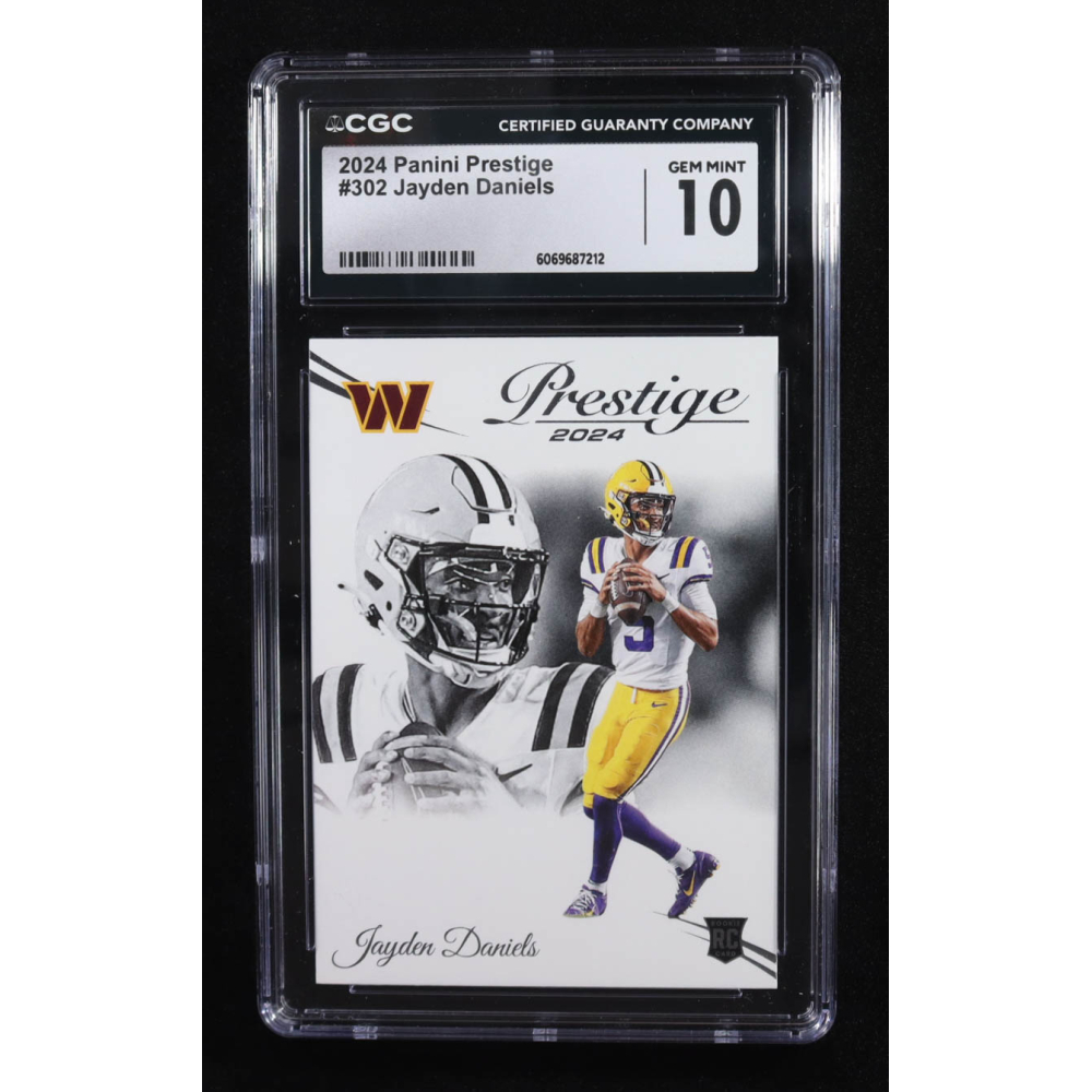 Jayden Daniels 2024 Prestige #302 RC (CGC 10) at PristineAuction.com