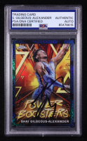 Shai Gilgeous-Alexander Signed 2023-24 Topps Chrome Power Boosters Blue Basketball Refractors #PB13 (PSA | Auto Grade PSA Authentic) at PristineAuction.com