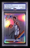 Shai Gilgeous-Alexander Signed 2019-20 Donruss Optic Holo #113 (PSA | Auto Grade PSA Authentic) at PristineAuction.com