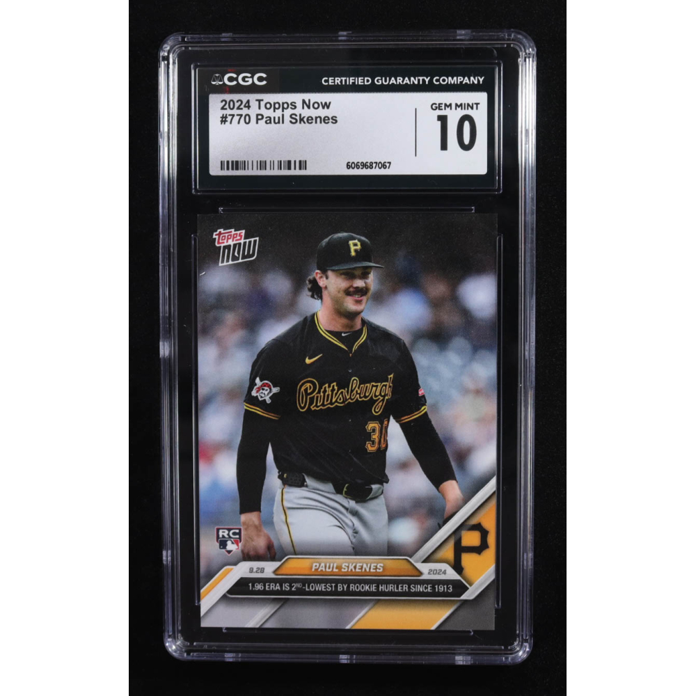 Paul Skenes 2024 Topps Now #770 RC (CGC 10) at PristineAuction.com