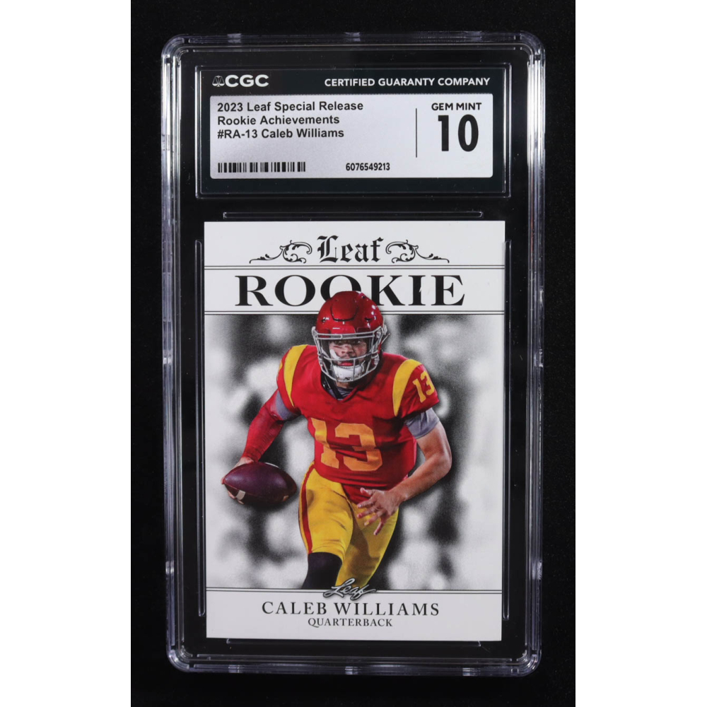 Caleb Williams 2023 Leaf Special Release Rookie Achievement #RA13 RC (CGC 10) at PristineAuction.com