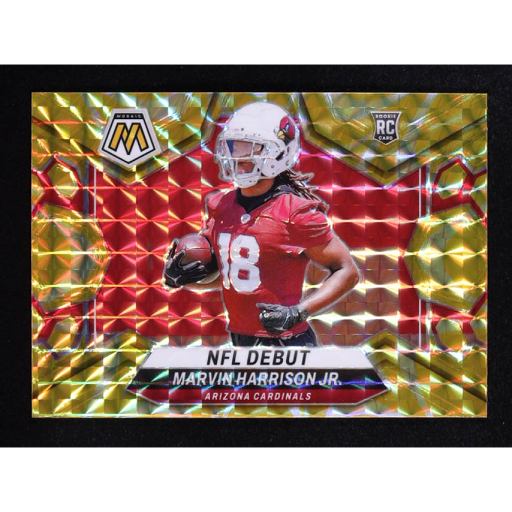 Marvin Harrison Jr. 2024 Panini Mosaic Mosaic Reactive Yellow DEB #283 RC at PristineAuction.com
