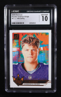 J.J. McCarthy 2024 Donruss Rookie Gridiron Kings #5 RC (CGC 10) at PristineAuction.com