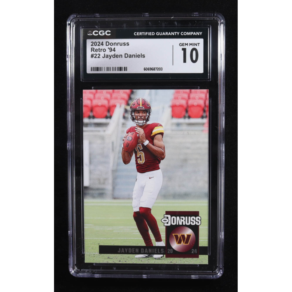 Jayden Daniels 2024 Donruss Retro '94 #22 RC (CGC 10) at PristineAuction.com