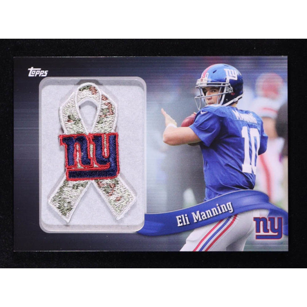 Eli Manning 2013 Topps Ribbons Camo Team Logo #PREM at PristineAuction.com