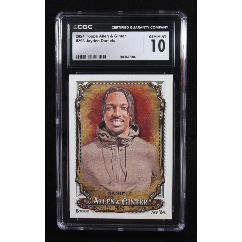 Jayden Daniels 2024 Topps Allen and Ginter #293 RC (CGC 10) at PristineAuction.com