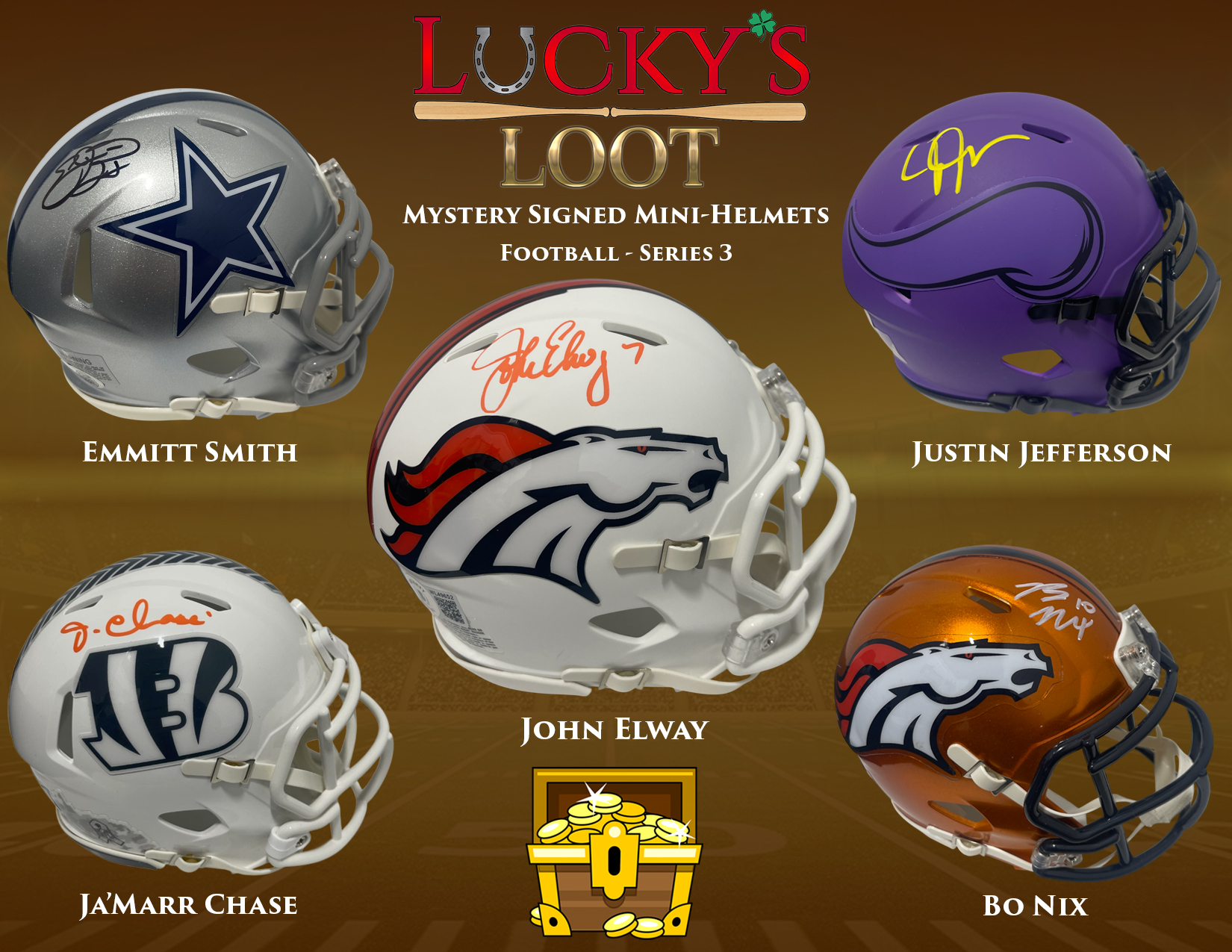 Lucky's Loot Mini Helmet Series 3 Mystery Box at PristineAuction.com Lucky's Loot Mini Helmet Series 3 Mystery Box at PristineAuction.com