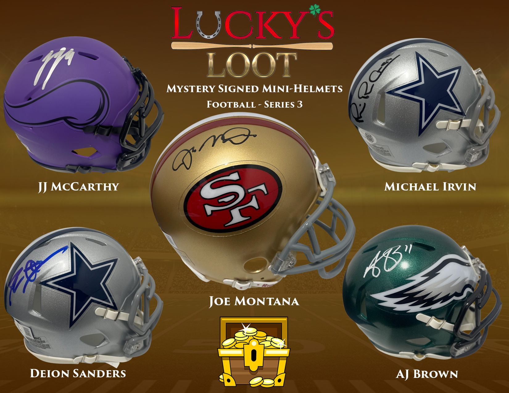 Lucky's Loot Mini Helmet Series 3 Mystery Box at PristineAuction.com Lucky's Loot Mini Helmet Series 3 Mystery Box at PristineAuction.com