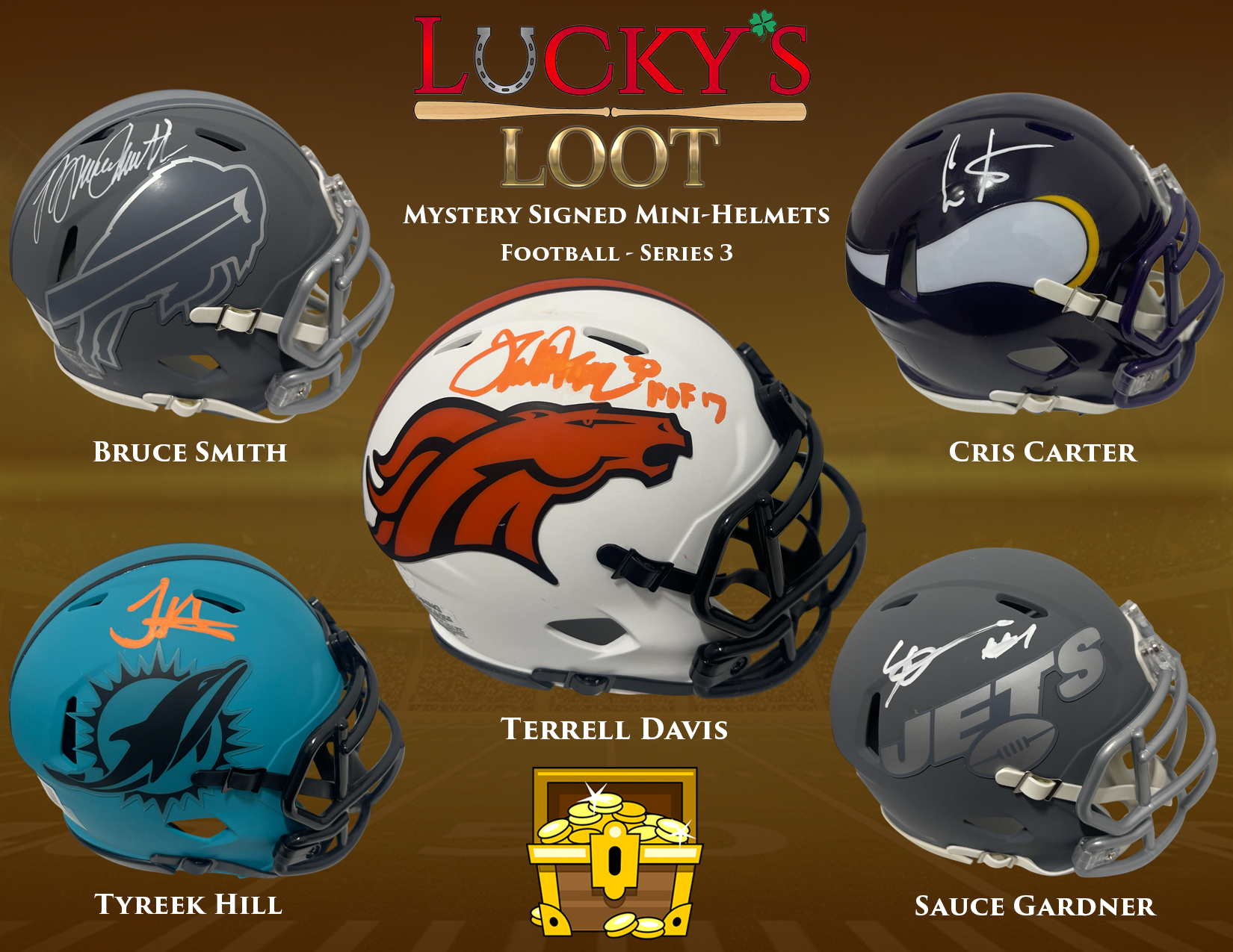 Lucky's Loot Mini Helmet Series 3 Mystery Box at PristineAuction.com Lucky's Loot Mini Helmet Series 3 Mystery Box at PristineAuction.com