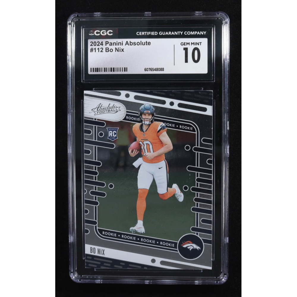 Bo Nix 2024 Absolute #112 RC (CGC 10) at PristineAuction.com