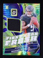 Michael Penix Jr. 2024 Donruss Optic First Year Fresh Jerseys Blue Hyper #31 RC at PristineAuction.com