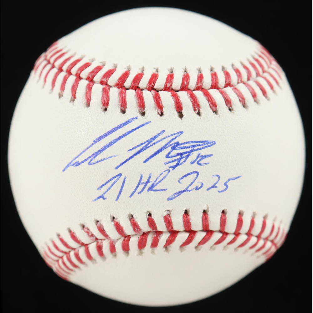 Colson Montgomery Signed OML Baseball Inscribed "21 HR 2025" (Beckett) at PristineAuction.com