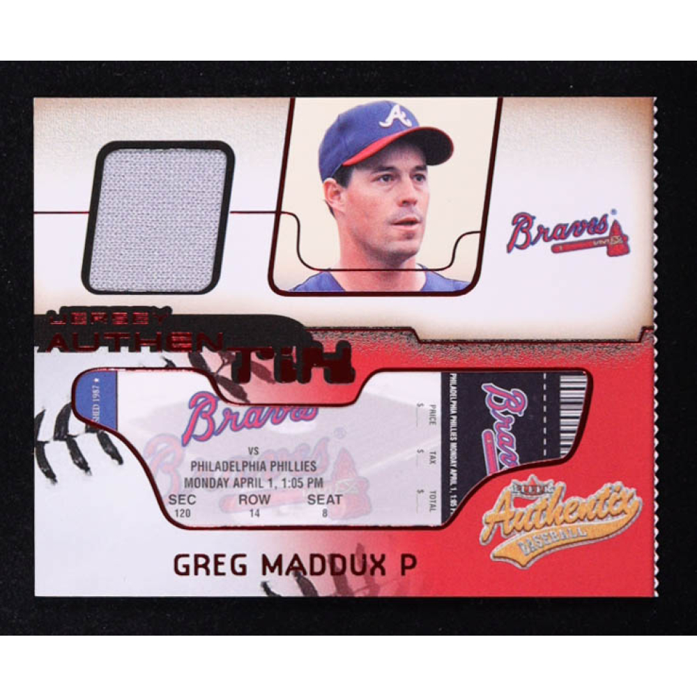 Greg Maddux 2002 Fleer Authentix Jersey AuthenTIX #JAGM at PristineAuction.com