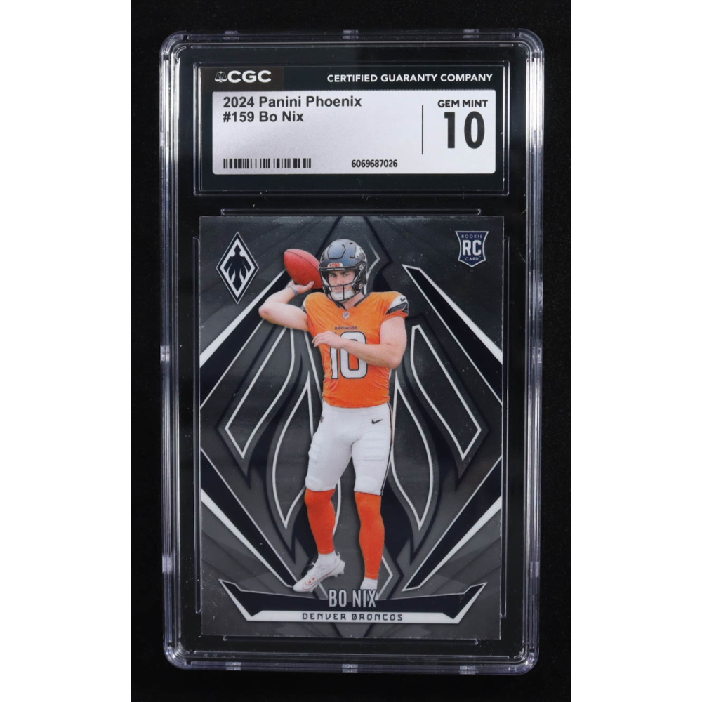 Bo Nix 2024 Panini Phoenix #159 RC (CGC 10) at PristineAuction.com
