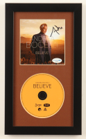 Andrew Bocelli Signed "Believe" Custom Framed CD Insert Display (ACOA) at PristineAuction.com