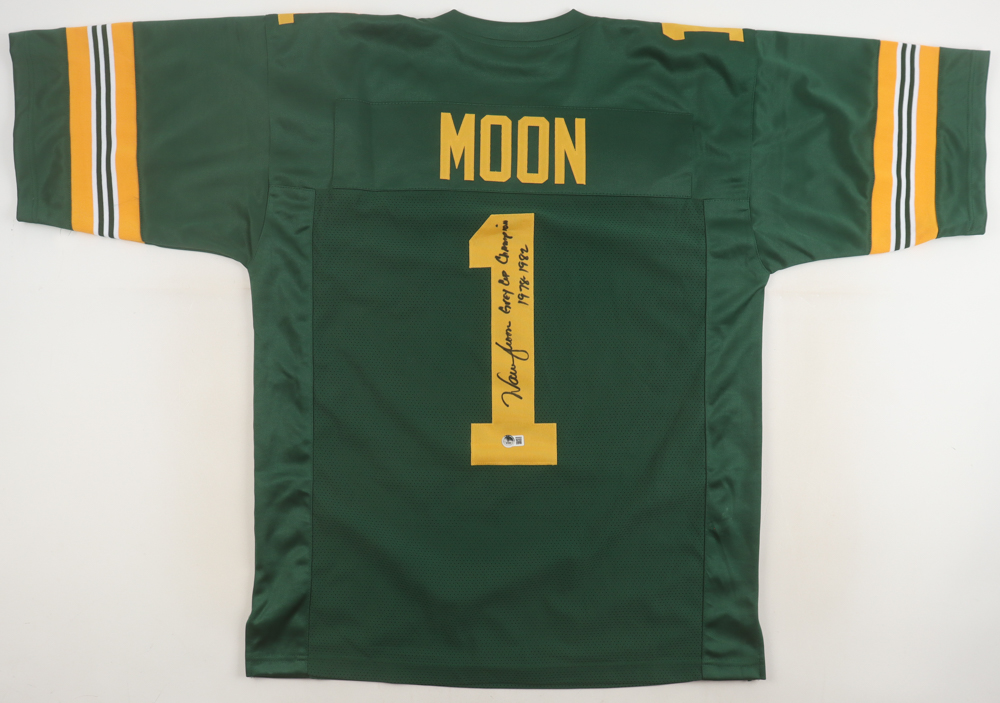 Warren Moon Signed Jersey Inscribed "Gray Cup Champions 1978-1982" (Beckett) at PristineAuction.com Warren Moon Signed Jersey Inscribed "Gray Cup Champions 1978-1982" (Beckett) at PristineAuction.com