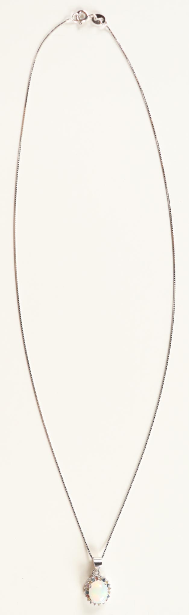 2.25 CTW Sapphire & Opal Necklace | Estimated Retail Value: $1,700 (UGL) at PristineAuction.com 2.25 CTW Sapphire & Opal Necklace | Estimated Retail Value: $1,700 (UGL) at PristineAuction.com