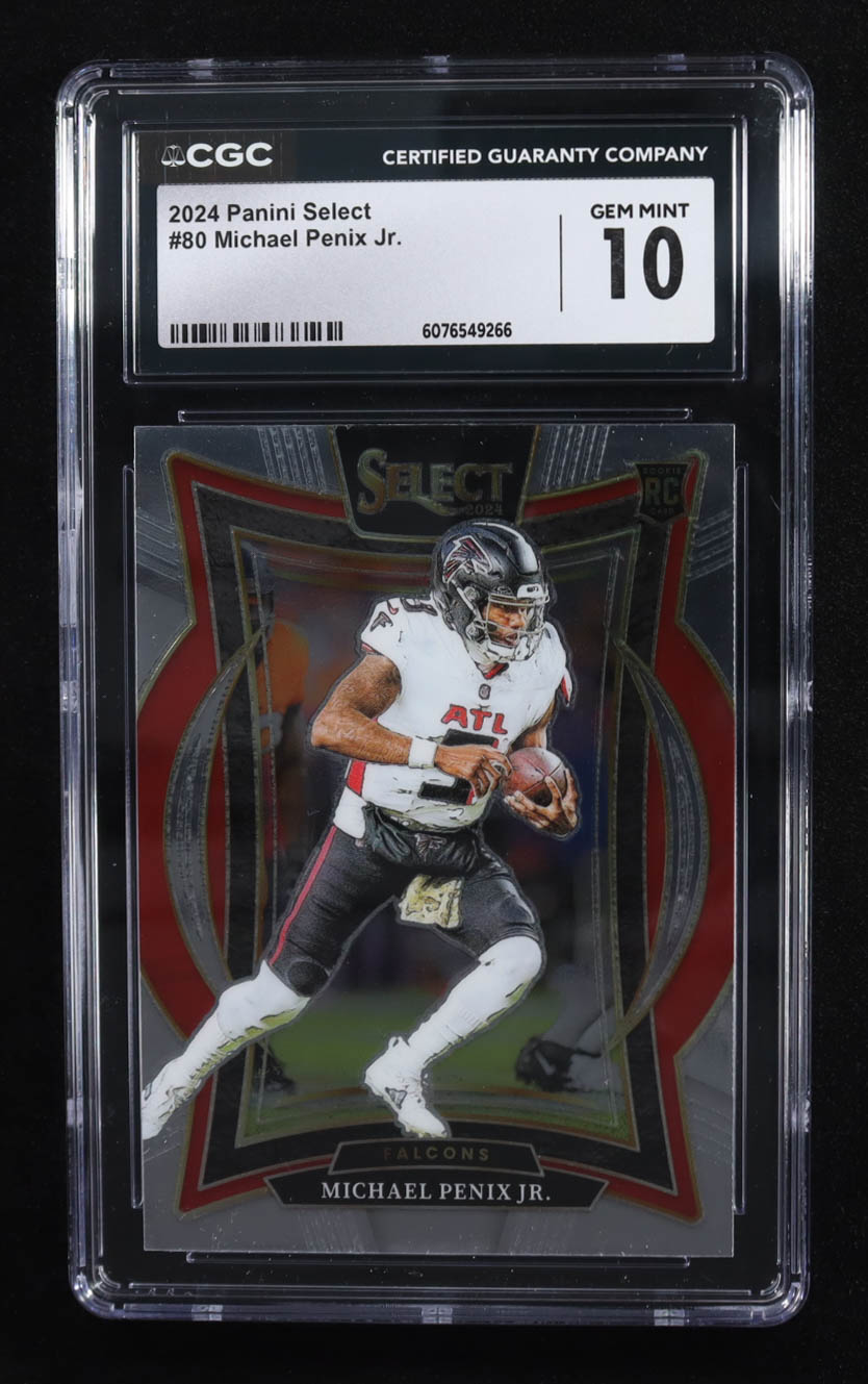 Michael Penix Jr. 2024 Select #80 RC (CGC 10) at PristineAuction.com Michael Penix Jr. 2024 Select #80 RC (CGC 10) at PristineAuction.com