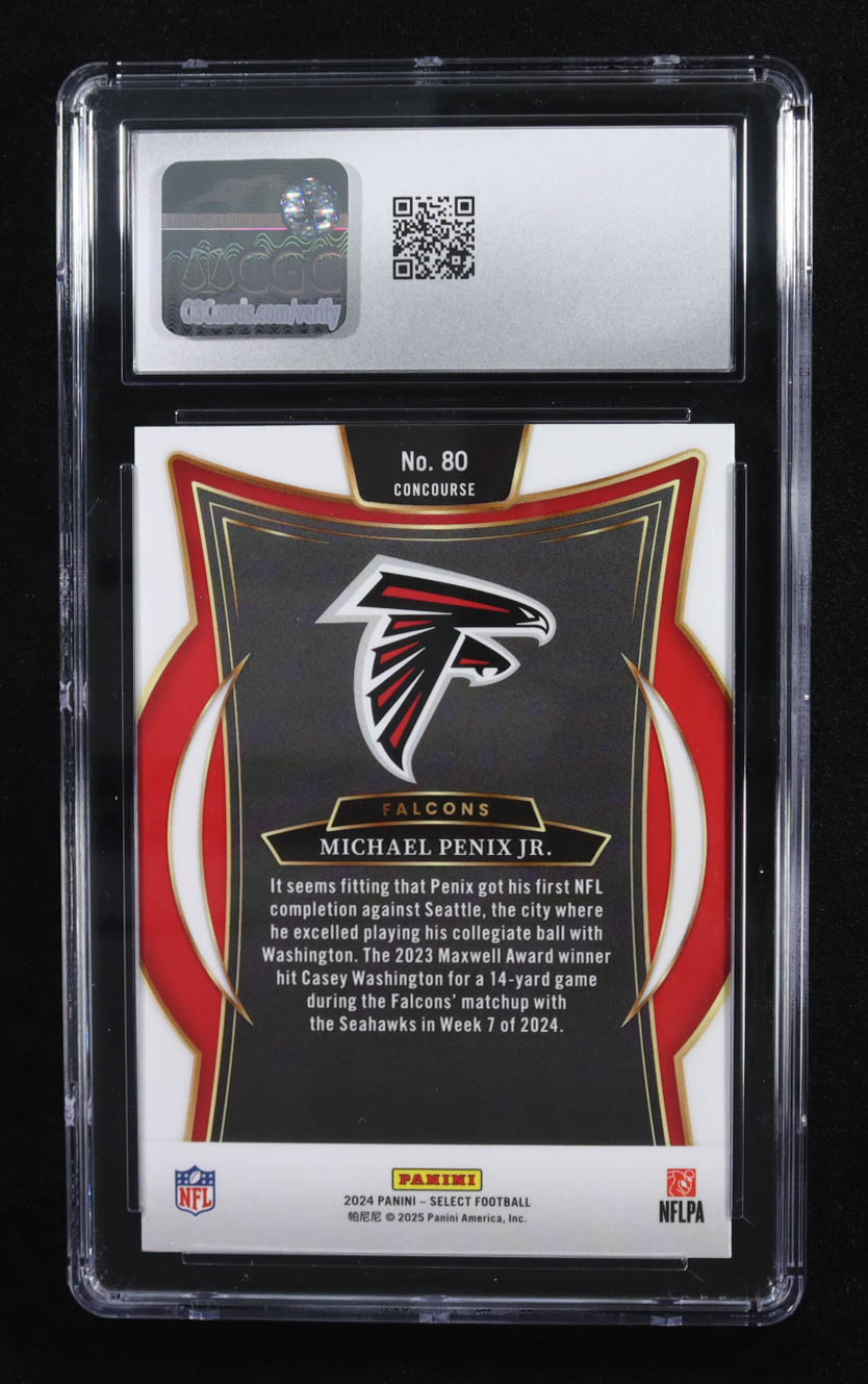 Michael Penix Jr. 2024 Select #80 RC (CGC 10) at PristineAuction.com Michael Penix Jr. 2024 Select #80 RC (CGC 10) at PristineAuction.com