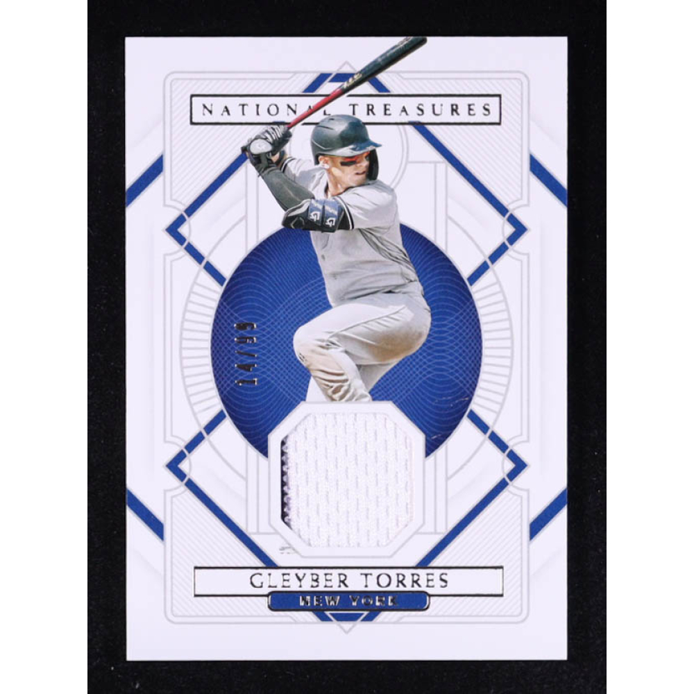 Gleyber Torres 2021 Panini National Treasures #80 JSY #14/99 at PristineAuction.com