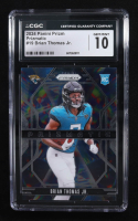 Brian Thomas Jr. 2024 Panini Prizm Prizmatic #19 RC (CGC 10) at PristineAuction.com