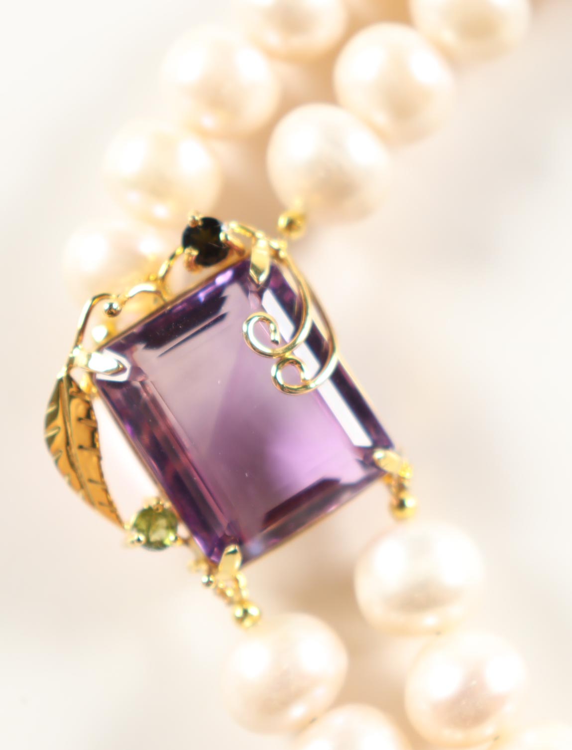 New Freshwater Cultured Pearl Necklace with 35.3 CTW of Amethyst & Sapphire | Estimated Retail Value: $2,900 (UGL) at PristineAuction.com New Freshwater Cultured Pearl Necklace with 35.3 CTW of Amethyst & Sapphire | Estimated Retail Value: $2,900 (UGL) at PristineAuction.com