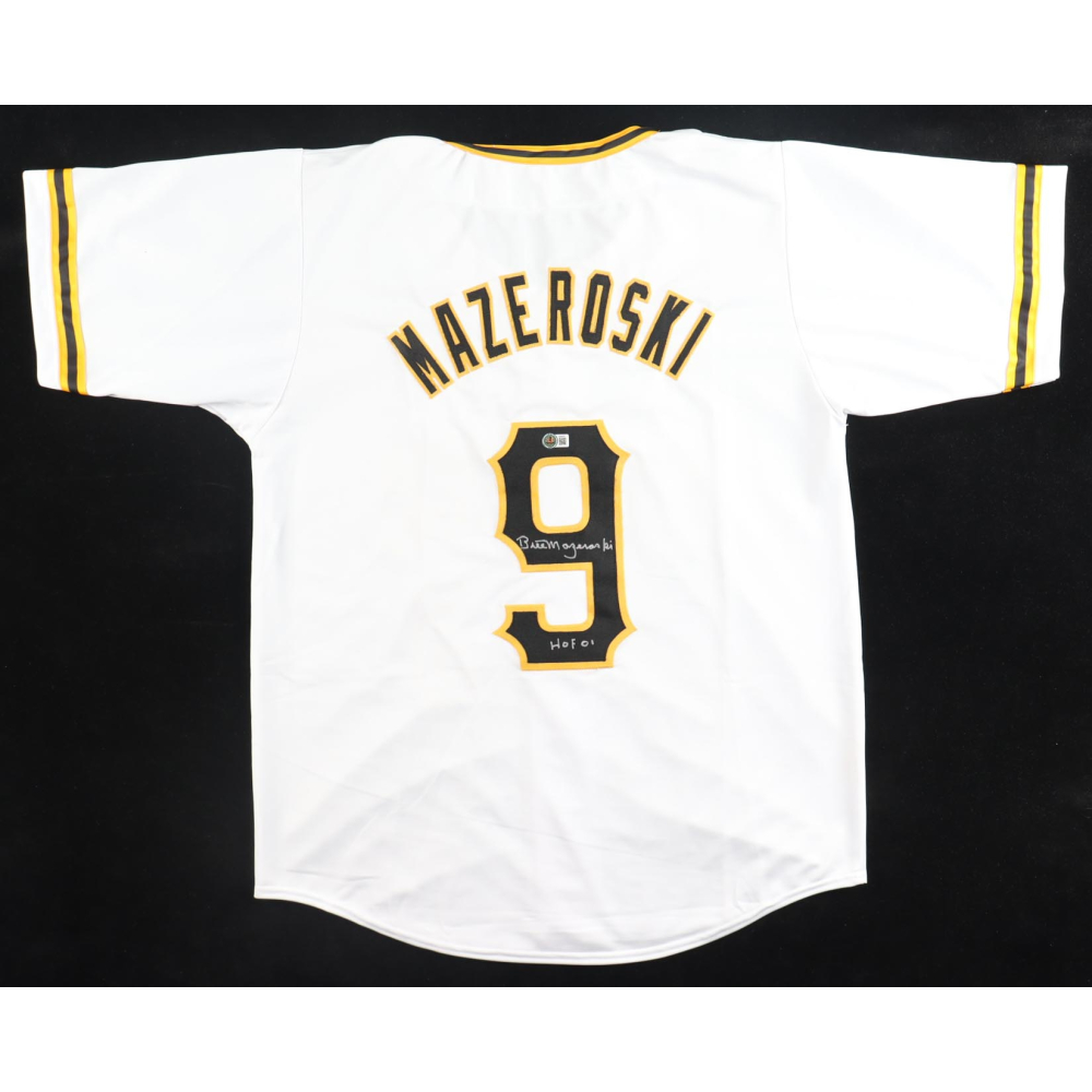 Bill Mazeroski Signed Jersey Inscribed "HOF 01" (Beckett) at PristineAuction.com
