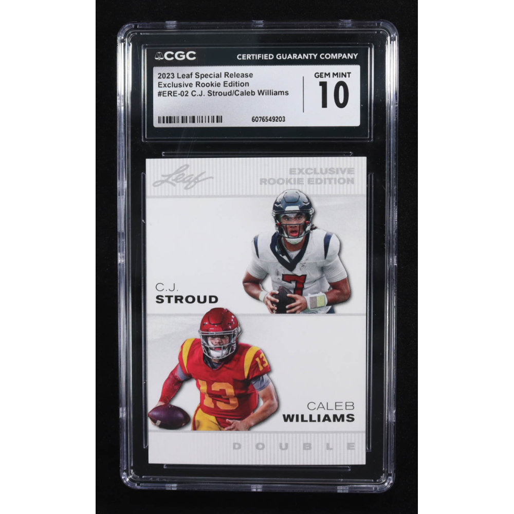 CJ Stroud / Caleb Williams 2023 Leaf Special Release Exclusive Rookie Edition #ERE02 RC (CGC 10) at PristineAuction.com