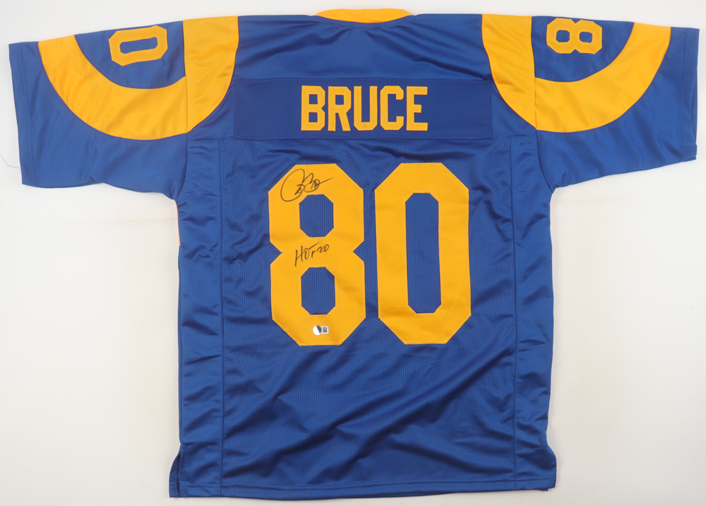 Isaac Bruce Signed Jersey Inscribed "HOF 20" (Beckett) at PristineAuction.com Isaac Bruce Signed Jersey Inscribed "HOF 20" (Beckett) at PristineAuction.com