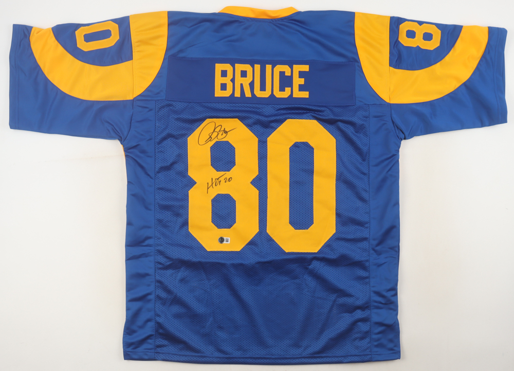 Isaac Bruce Signed Jersey Inscribed "HOF 20" (Beckett) at PristineAuction.com Isaac Bruce Signed Jersey Inscribed "HOF 20" (Beckett) at PristineAuction.com