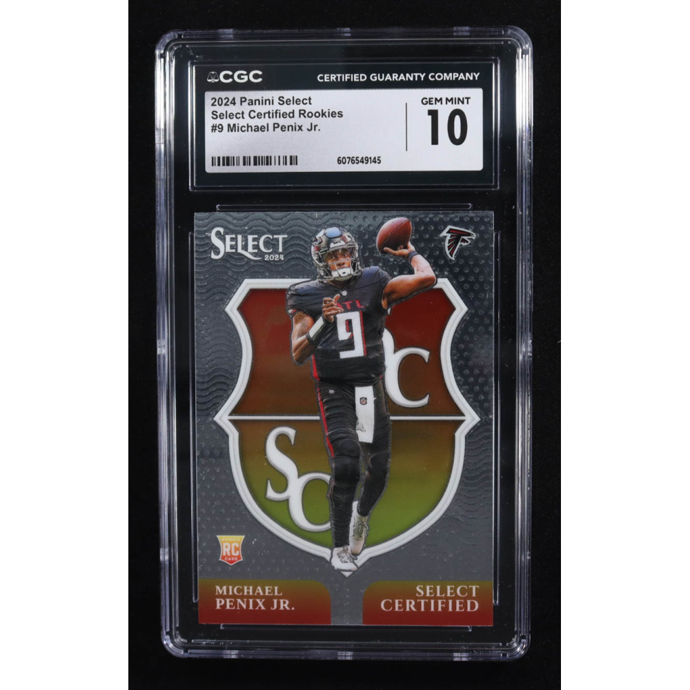 Michael Penix Jr. 2024 Select Select Certified Rookies #9 RC (CGC 10) at PristineAuction.com